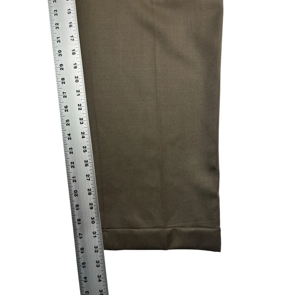 vtg 90s Polo Ralph Lauren 34x32 Olive Green Pants Trousers High Waisted Pleated